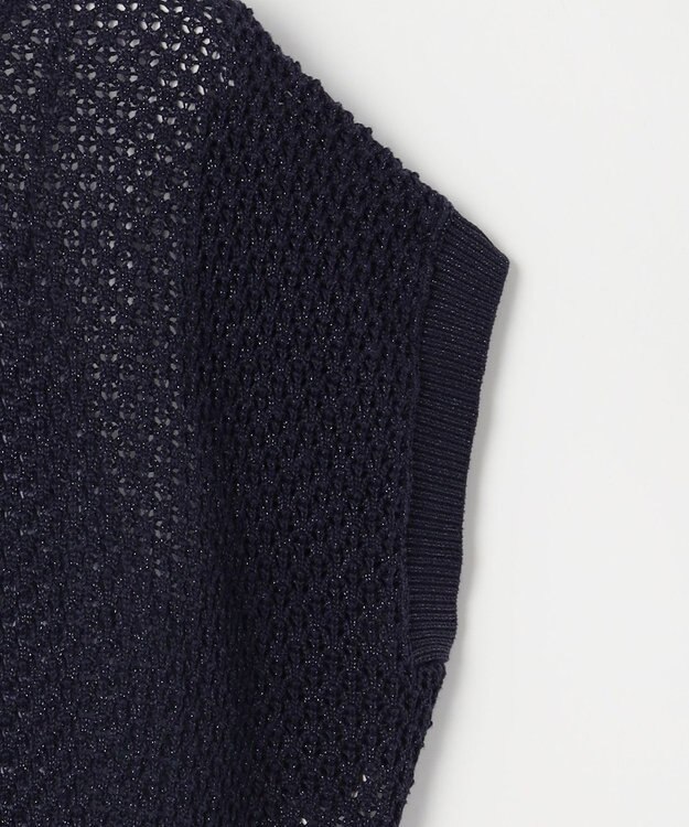 ANY SIS 【貴島明日香さんコラボ・3点セット】メッシュ ニット×キャミ ワンピース ライトブルー