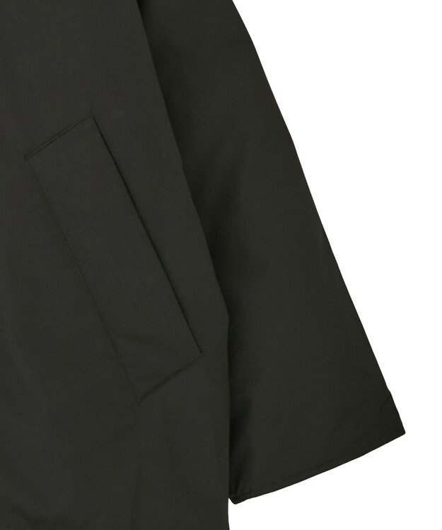 earth music&ecology フーデットパファーコート Black