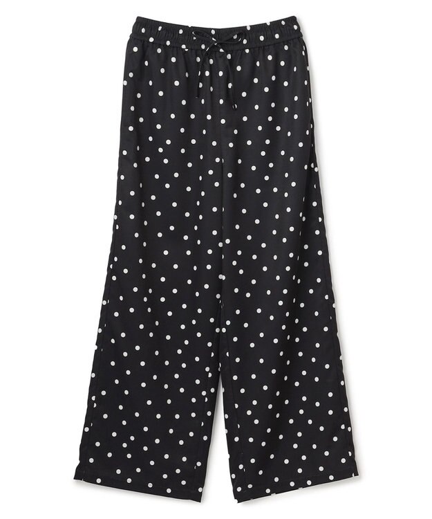 UNFILO 【ウエストゴム】プリント イージーパンツ ドット