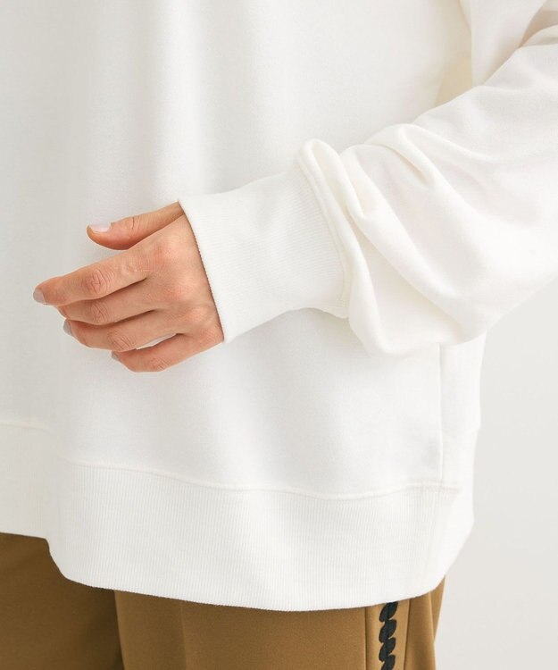 Green Parks アソートロゴミニ裏毛プルオーバー Off White