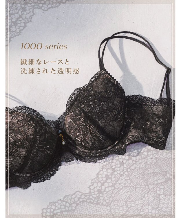 Wing Wing Lesiage 【1000シリーズ】 ペアショーツ はきこみ丈あさめ PF1000 ウイング／ワコール ブラック