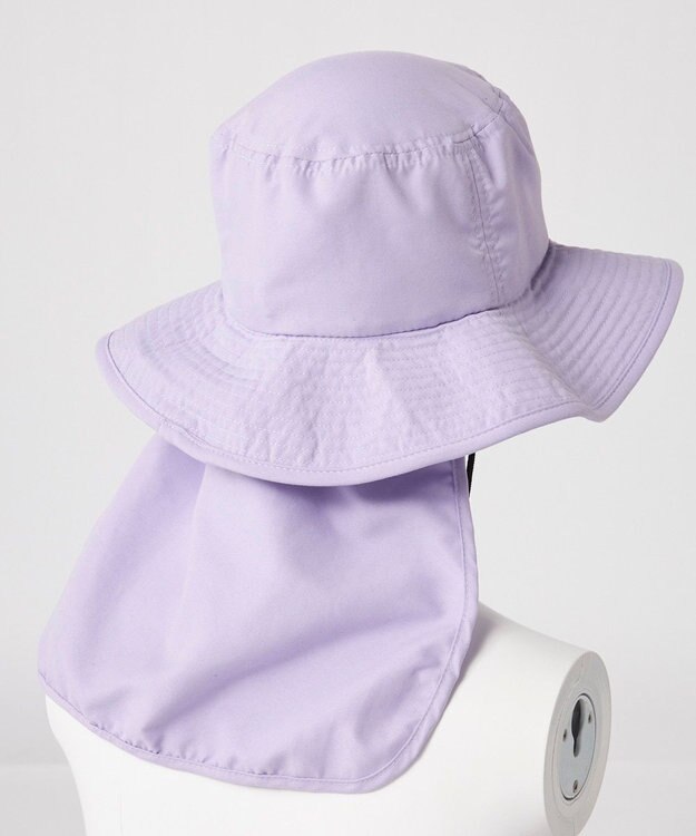 OP／FILA 【Ocean Pacific】日除け付き無地サーフハット ラベンダー