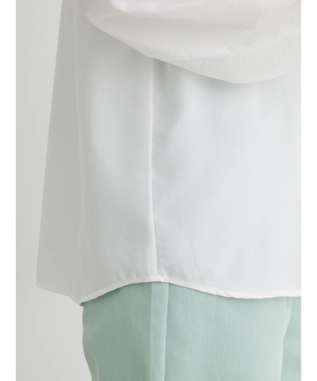 Green Parks ・ＥＬＥＮＣＡＲＥ　ＤＵＥ　シャーリングカラーブラウス Off White