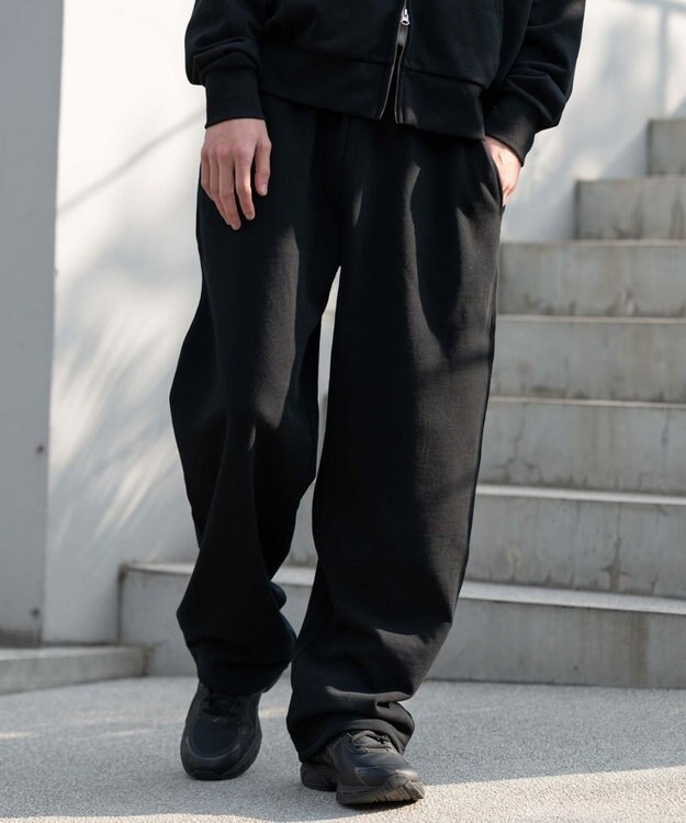 WEGO ユニセックス着用ITEM/ウエストゴム】スウェットパンツ ブラック