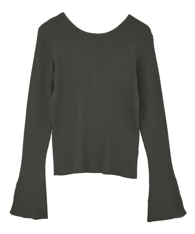 CRAFT STANDARD BOUTIQUE ヘンリーネック袖フレアプルオーバー Gray