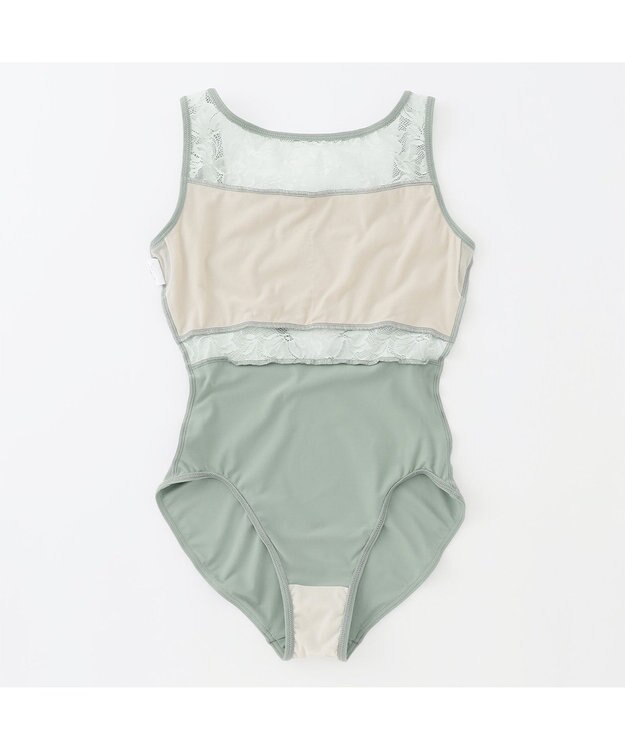 Chacott 【MAY NAGAHISA】ノースリーブレオタード シーグリーン