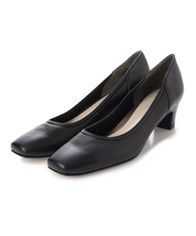 Riz raffinee <Riz raffinee>スクエアトゥプレーンパンプス ブラック