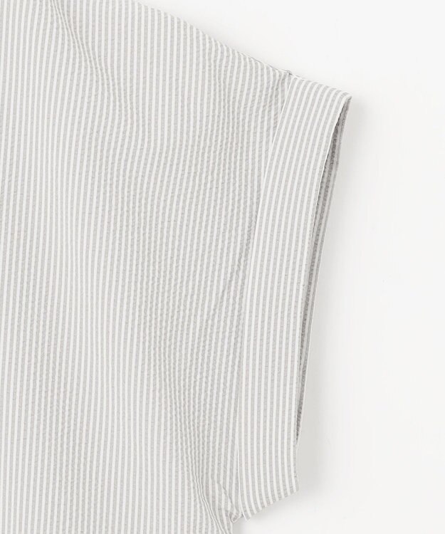 ANY 【洗濯機可】サッカーストライプワンピース グレーストライプ