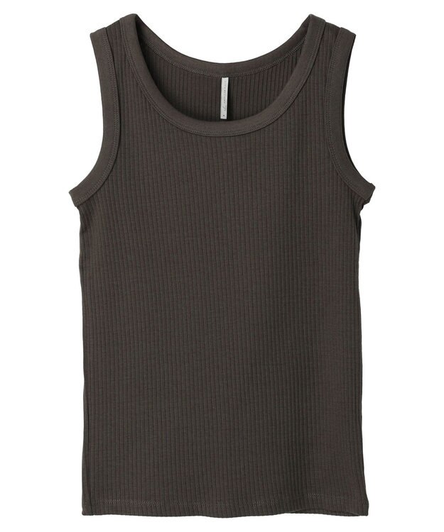 AMERICAN HOLIC 抗菌防臭針抜きリブタンクトップ Khaki