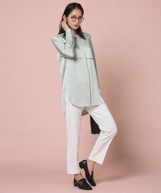 ICB Ｃメタルスクエアトゥー ローファー ブラック系