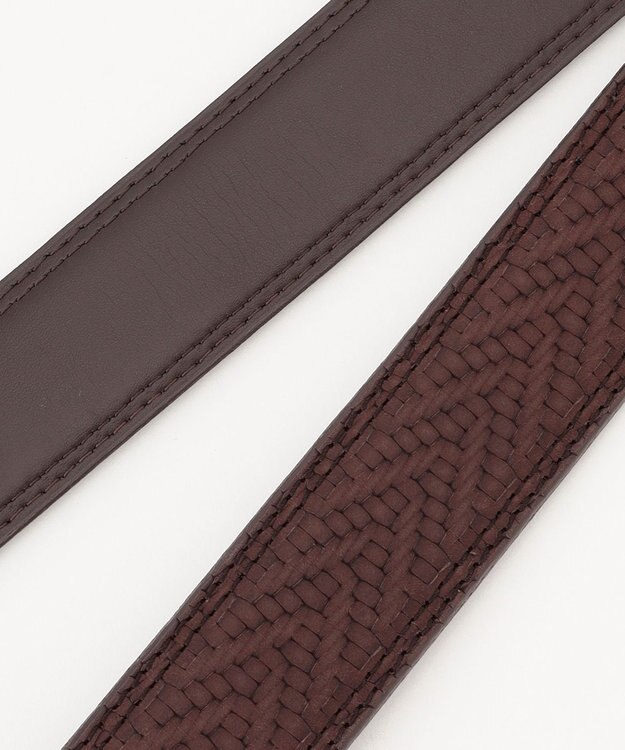 JOSEPH ABBOUD 【サスティナブル/日本製】 ハイエンドレザーベルト ダークブラウン系