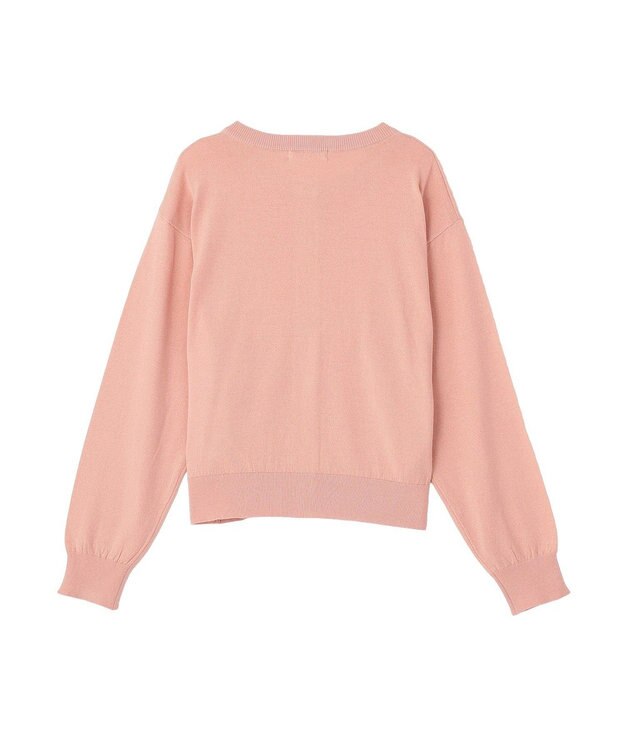 AMERICAN HOLIC 配色シアーカーディガン Pink