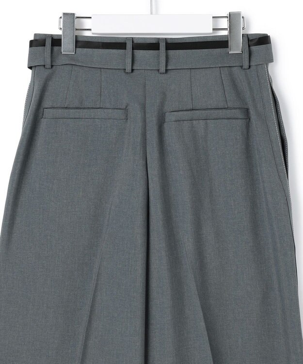 ICB 【WEB＆一部店舗限定】 SerikaWorsted ワイドストレートパンツ ミディアムグレー