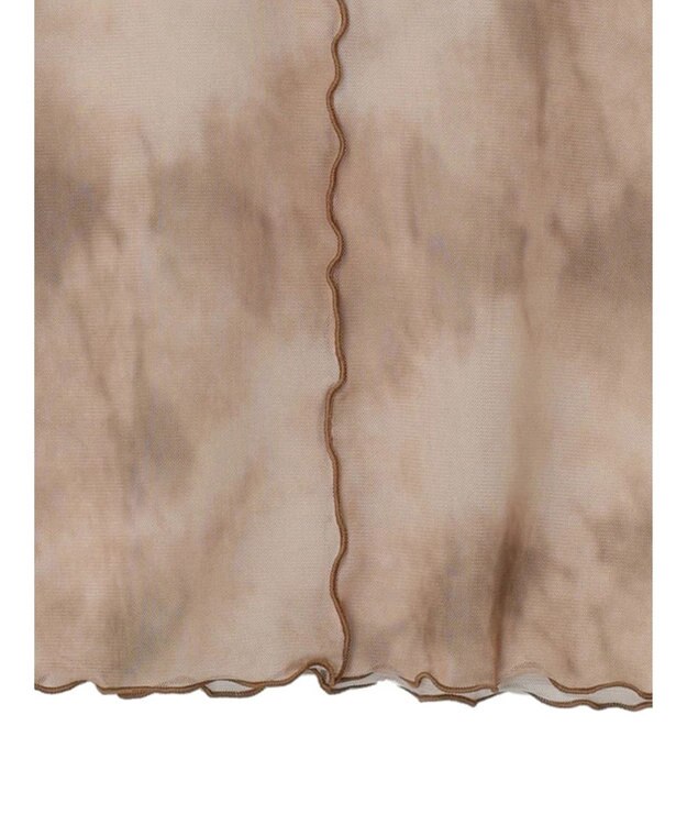 CRAFT STANDARD BOUTIQUE タイダイメッシュボトルネックインナー Mocha