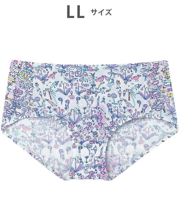 tsumori chisato SLEEP ツモリチサト ショーツ ベア天竺素材(身生地) はきこみ丈ふつう レディース UPX411 /ワコール サックス