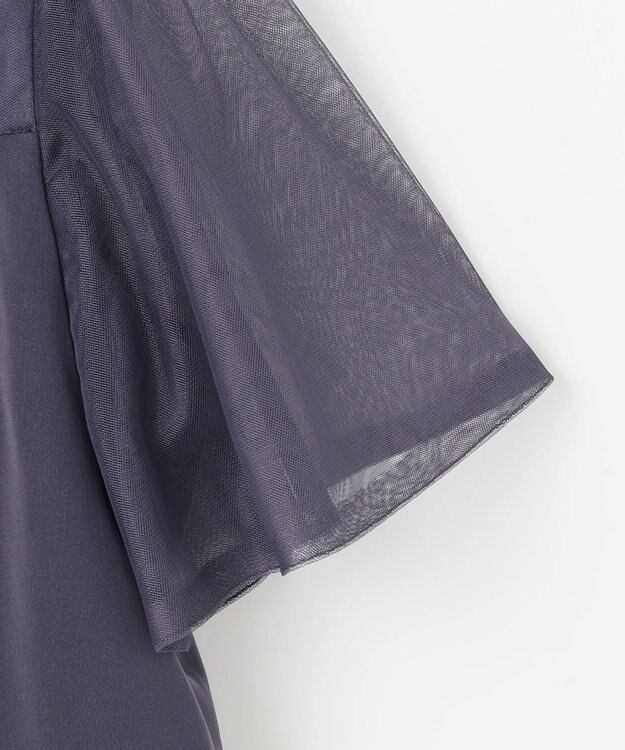 ANY SIS 【洗える】ティアードトップス×ワイドパンツSET スモーキーブルー