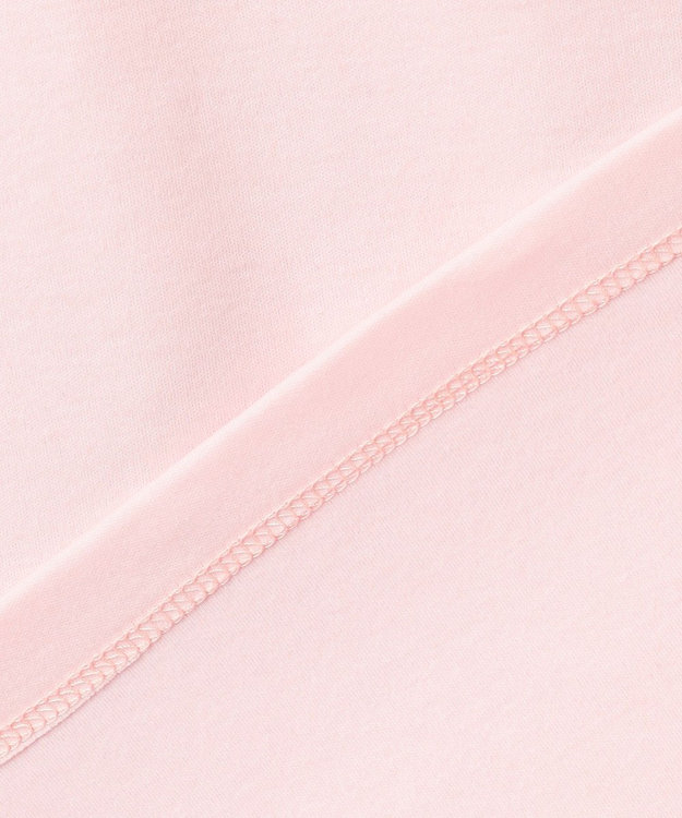 Feroux 【洗える・汗ジミが目立たない】デコルテチュール カットソー ピンク系