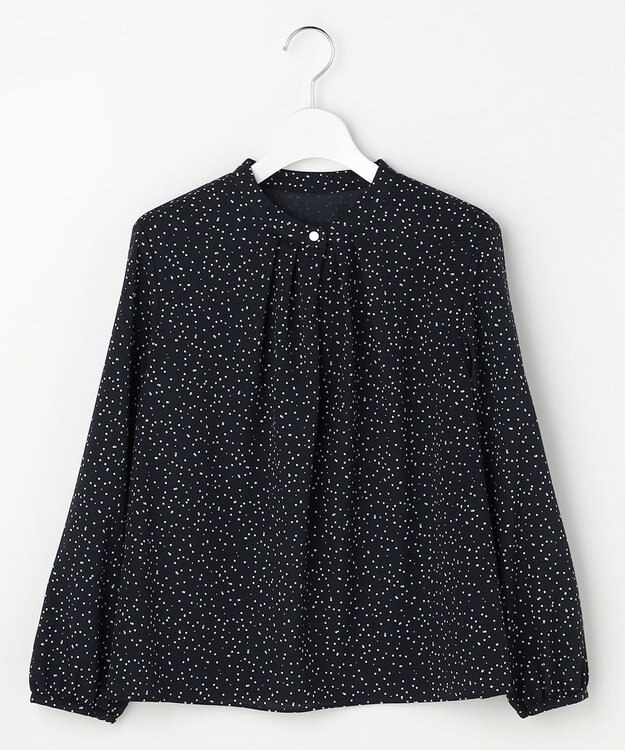 J.PRESS LADIES S 幾何プリント カットソー ネイビーベース系