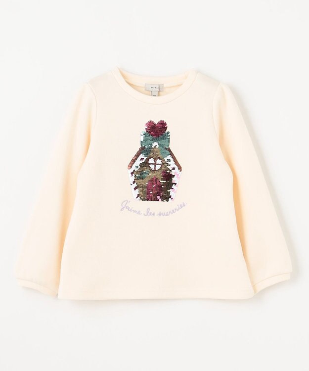 ANY KIDS 裏シャギーミラクルスパンコールトレーナー エクリュ（お菓子の家×香水）