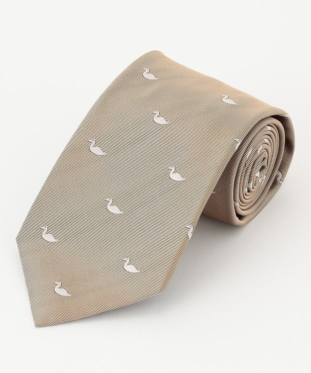 J.PRESS MEN 【J.PRESS STEPHEN WALTERS COLLECTION】鶴モチーフ ネクタイ ベージュ系8