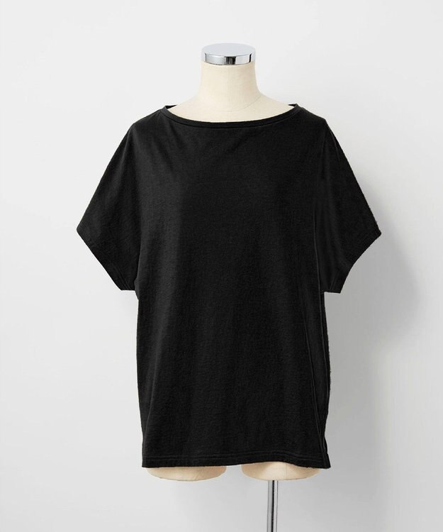 TOQUE 〈大草直子さんアドバイザー〉 タンギスコットン天竺半袖Ｔシャツ ブラック
