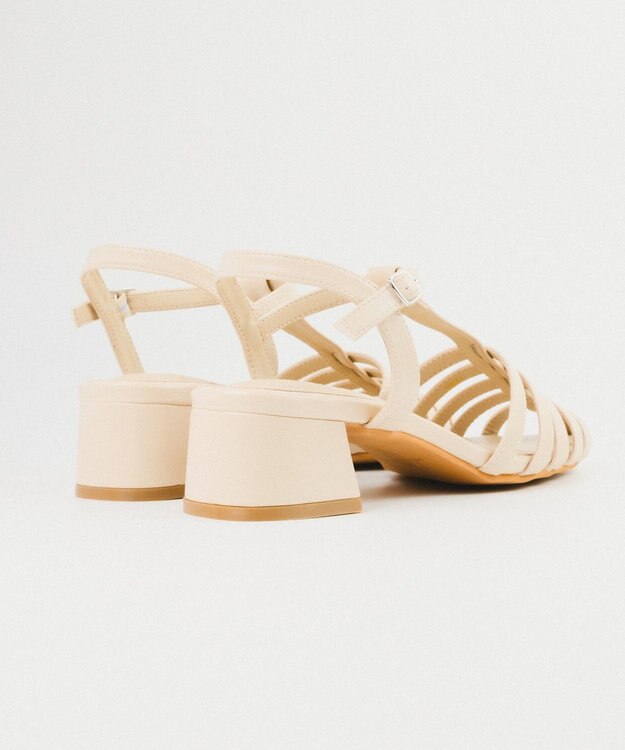 BONTRE 【PRECIEUX JOUET/プレシュウジュエ】ナローヒールグルカサンダル /008PJ エクリュ