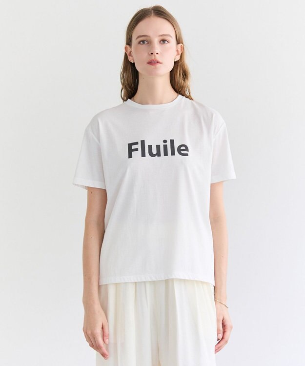 BEIGE， STELLERITE / コットンロゴTシャツ Off