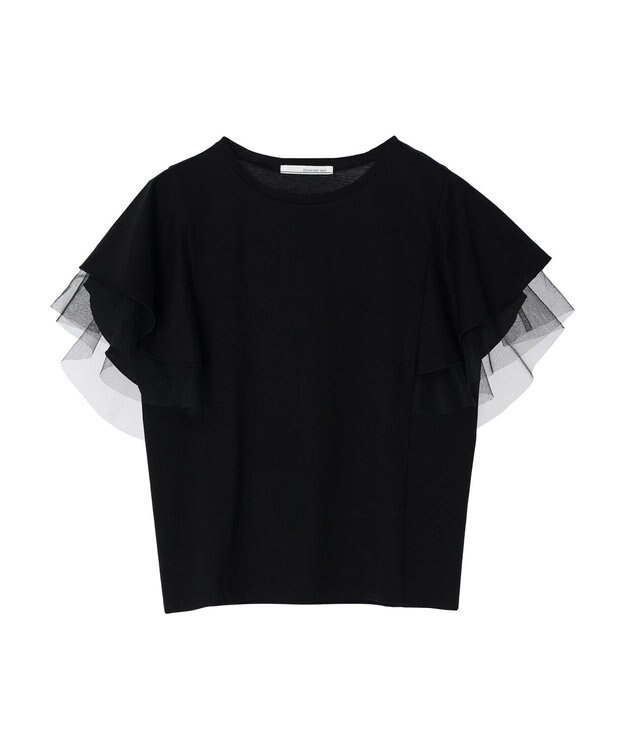 Green Parks ・ＥＬＥＮＣＡＲＥ　ＤＵＥ　フレアスリーブＴシャツ Black