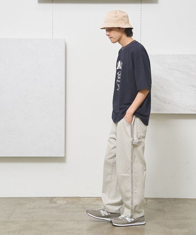 J.PRESS YORK STREET 【UNISEX】YALEアーチロゴ Tシャツ ネイビー系