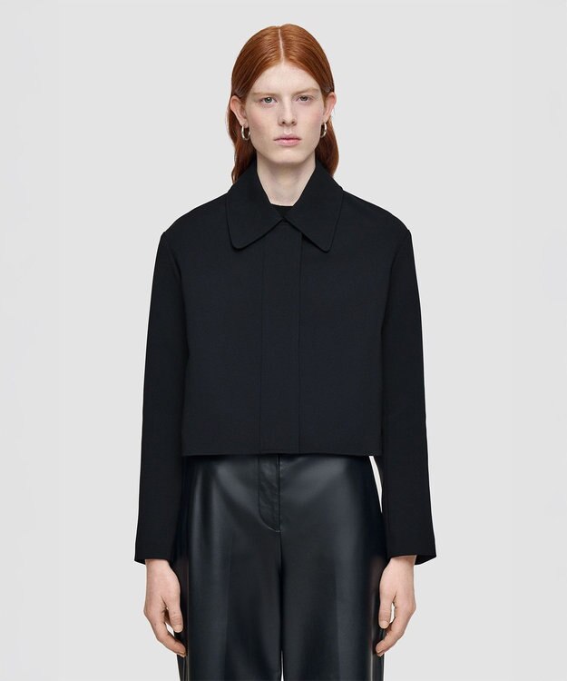 JOSEPH コンフォートキャディー　クロップドジャケット Black