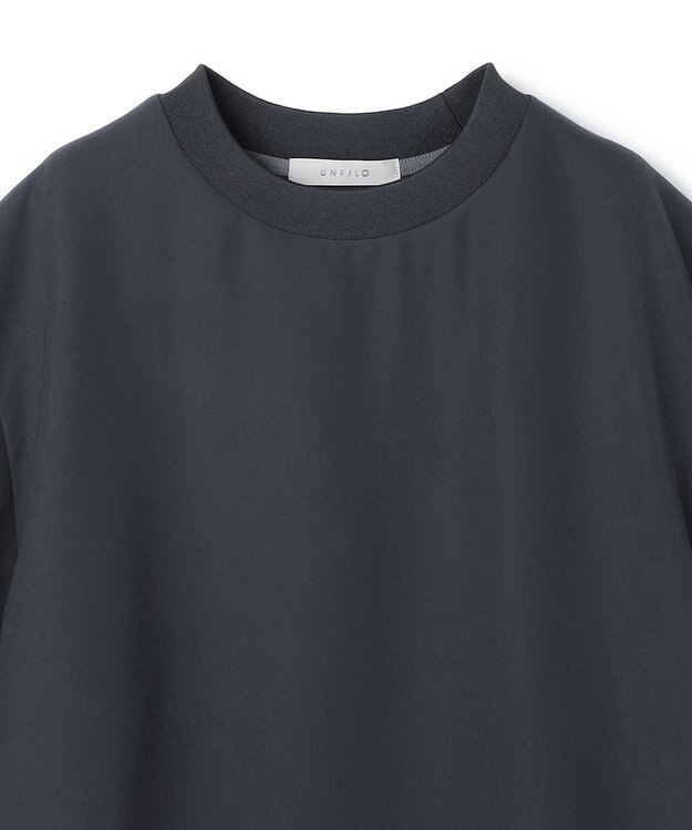 UNFILO MENS ダブルクロス クルーTEE ブルーグレー