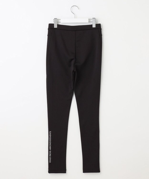 23区GOLF 【WOMEN】【吸湿発熱・ストレッチ】ストレッチ裏フリース レギパン ブラック系