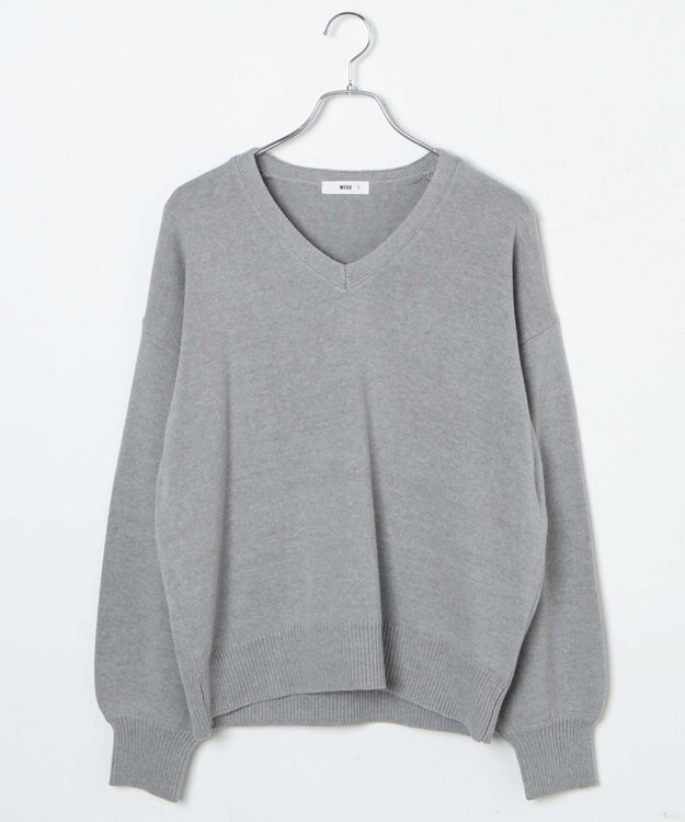 WEGO 【SCHOOL ITEM】ニットプルオーバー 杢グレー