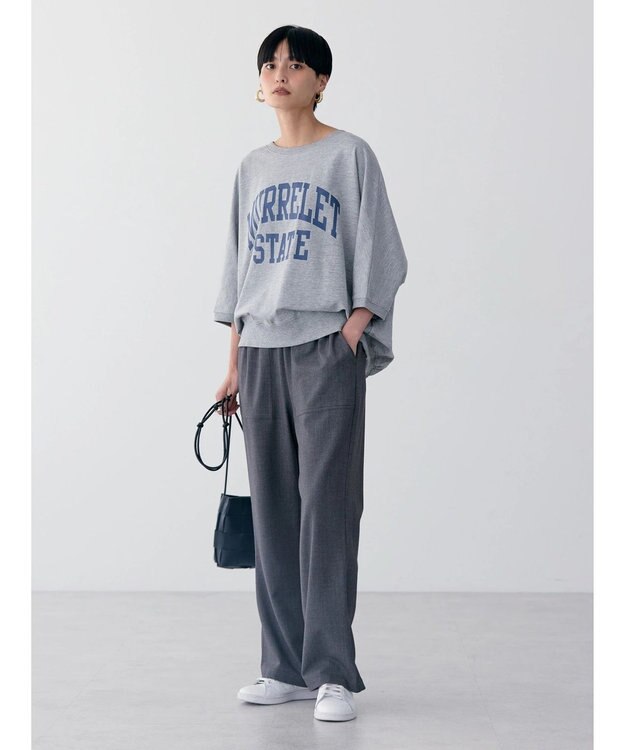 AMERICAN HOLIC ドルマンミニ裏毛プルオーバー② Light Gray Mixture