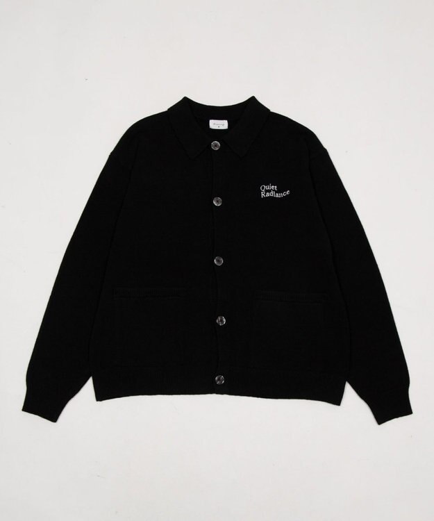 WEGO 【ユニセックス着用ITEM】ワンポイントニットシャツ（LS） スミクロ