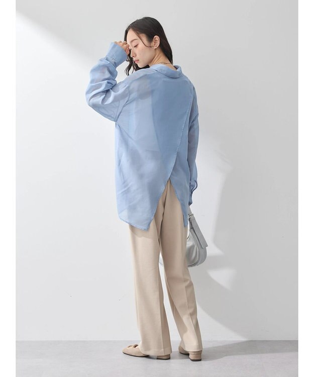 earth music&ecology センターシームパンツ Light Beige