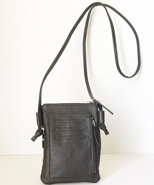 Hekhèr Le Style de Vie 【日本製】ハラコ×シュリンクレザー スマートフォンポシェット ダルメシアン