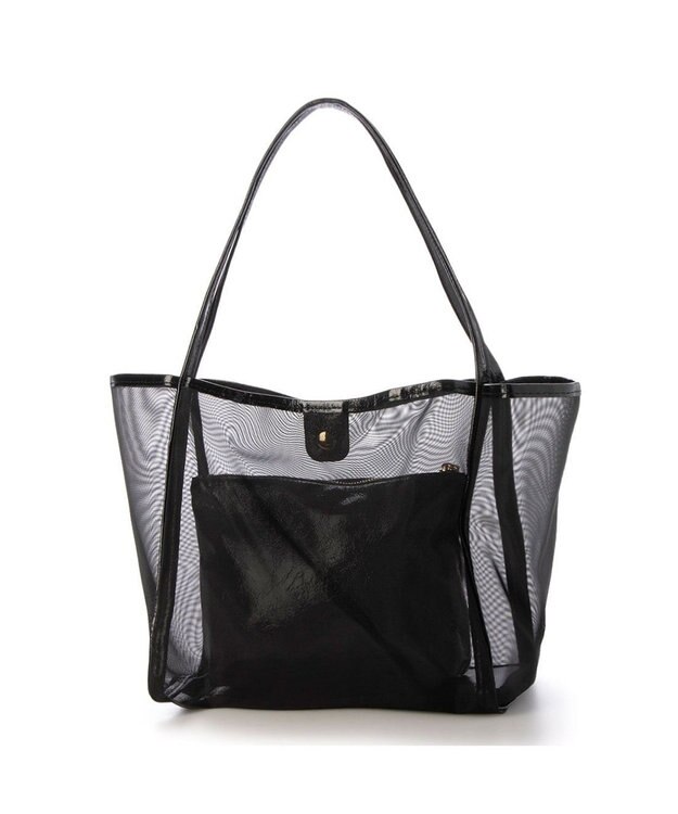 UNBILLION カシュカシュ cachecache / チュールメッシュビッグトート ブラック