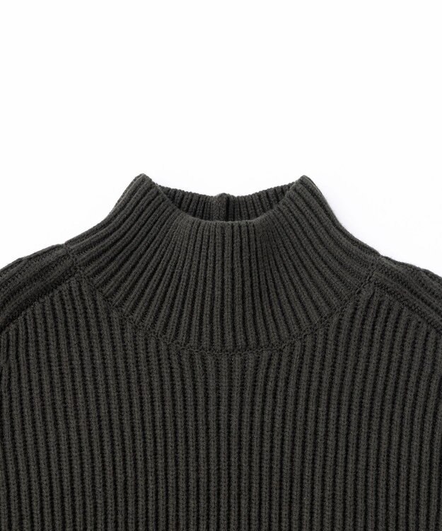 UNFILO MENS バルキー タートルネック ニット カーキ