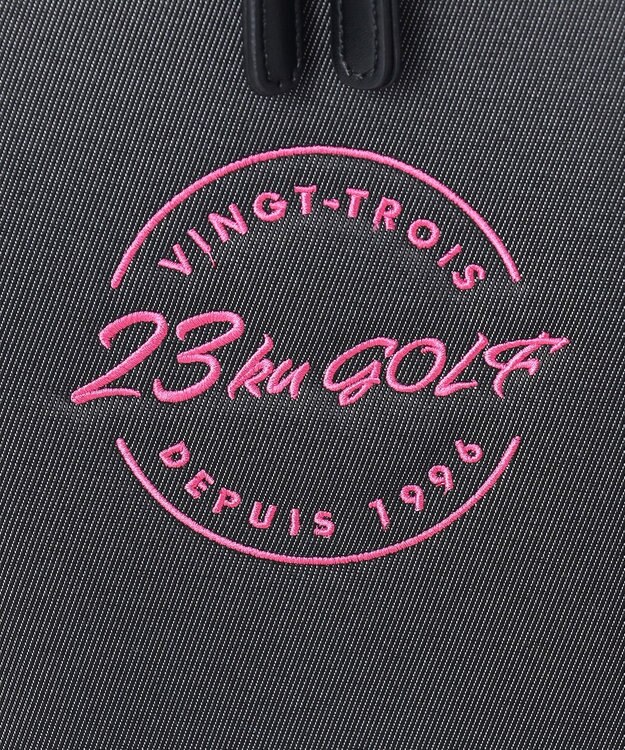 23区GOLF 【WOMEN】合皮×デニム調キャディバッグ 他と被らない 大人ピンクが初登場 ブラック系
