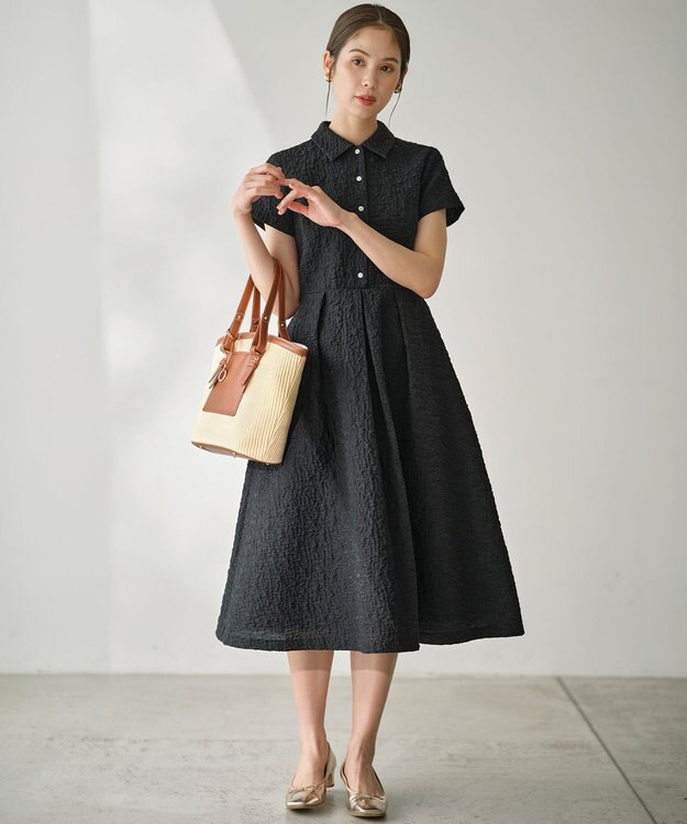 組曲 フェイクレザーコンビバスケットバッグ キャメル系