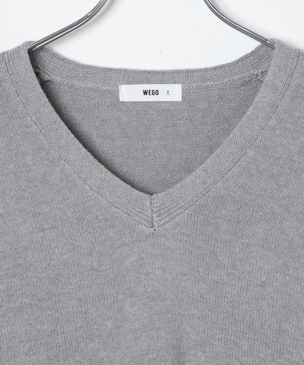WEGO 【SCHOOL ITEM】ニットプルオーバー 杢グレー