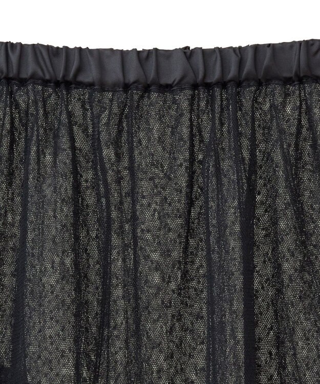 earth music&ecology ドットチュールスカート Black