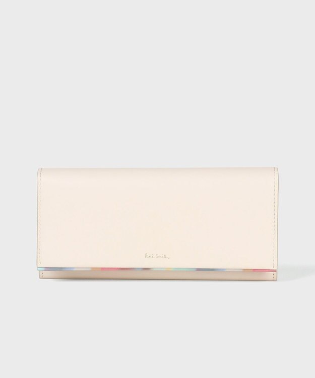 Paul Smith スプレースワールトリム 長財布 アイボリー