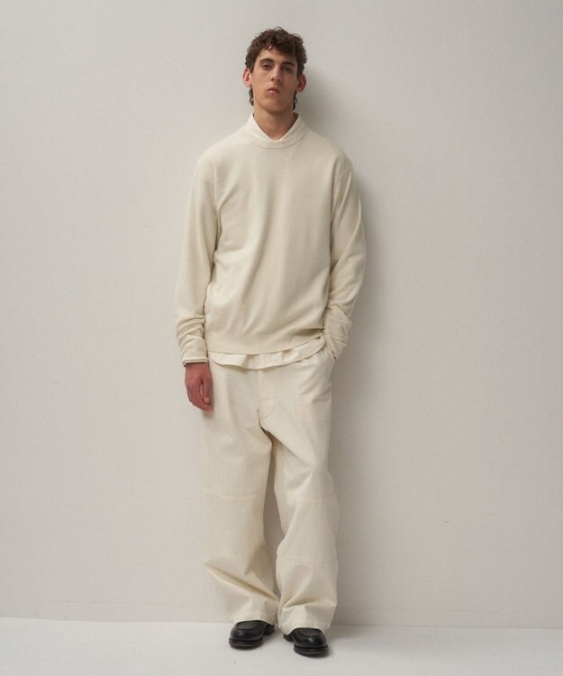 ATON HARD WASHED COTTON | M-47 パンツ - UNISEX OFF WHITE