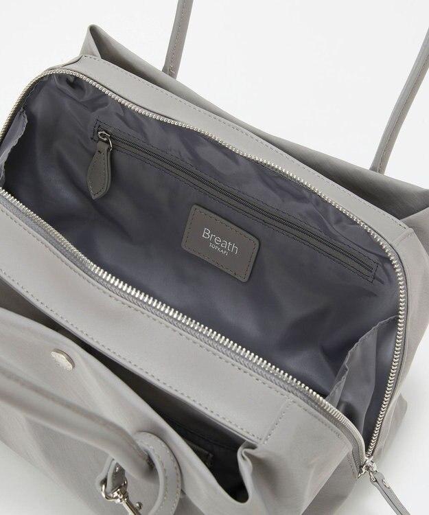 TOPKAPI 【Breath TOPKAPI】ALINE アライン ナイロン ボストン ミニ トートバッグ　軽量 / 肩掛け / 大容量 / 通勤 グレー