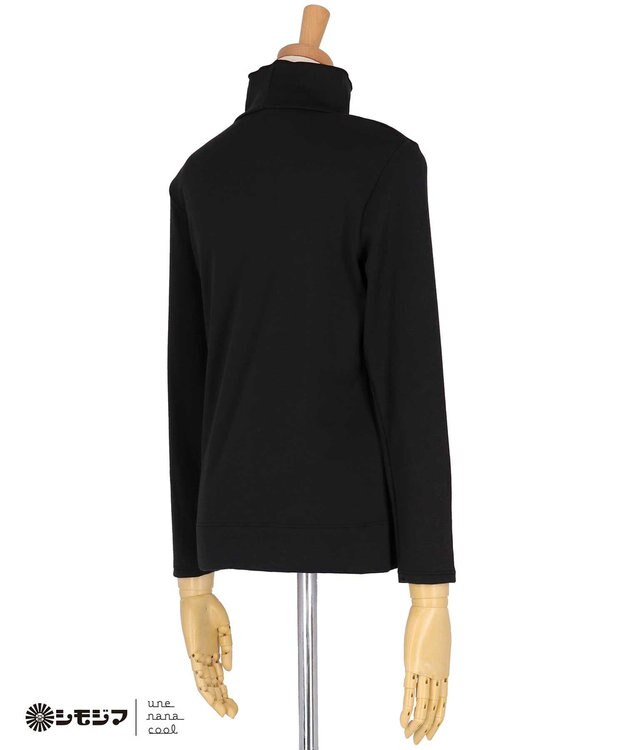 une nana cool MADE WITH シモジマ 裏起毛　タートルネック ブラック