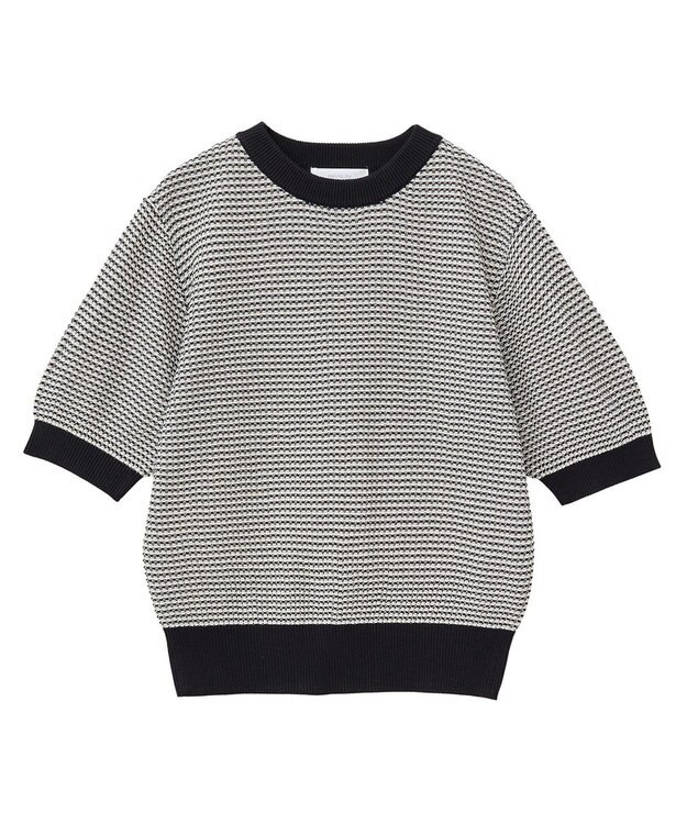 Green Parks ・ｓｗｉｎｇ　ｂｙ　マルチカラージャカードニット Gray