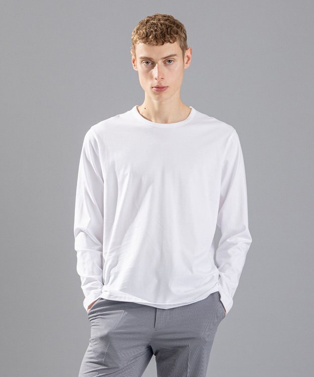 JOSEPH HOMME スビンソフトジャージー　クルーネック長袖Ｔシャツ ホワイト系