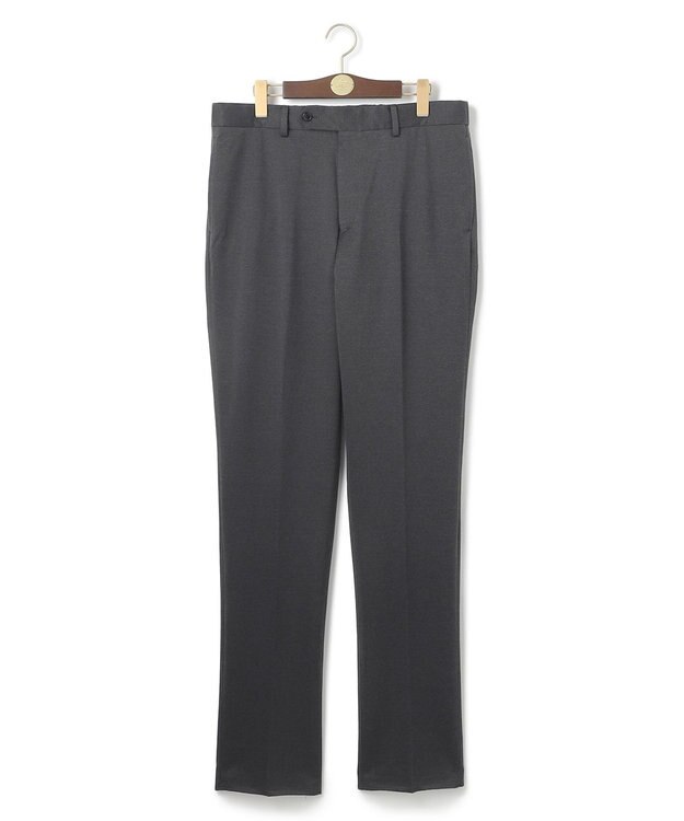 J.PRESS MEN 【ストレッチ / ウォッシャブル可 】布帛ライクスマートジャージー パンツ グレー系